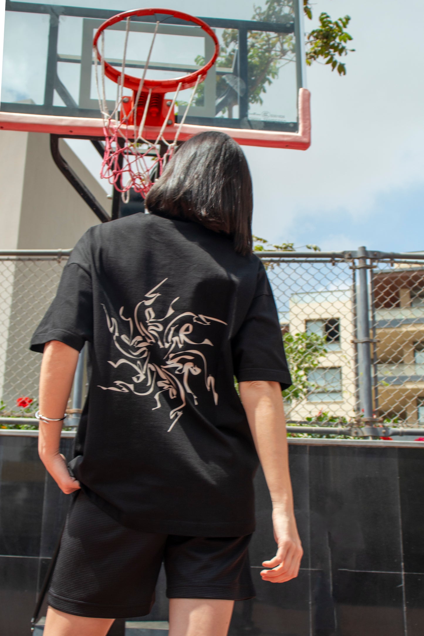 Calligraphy Oversized Tee
