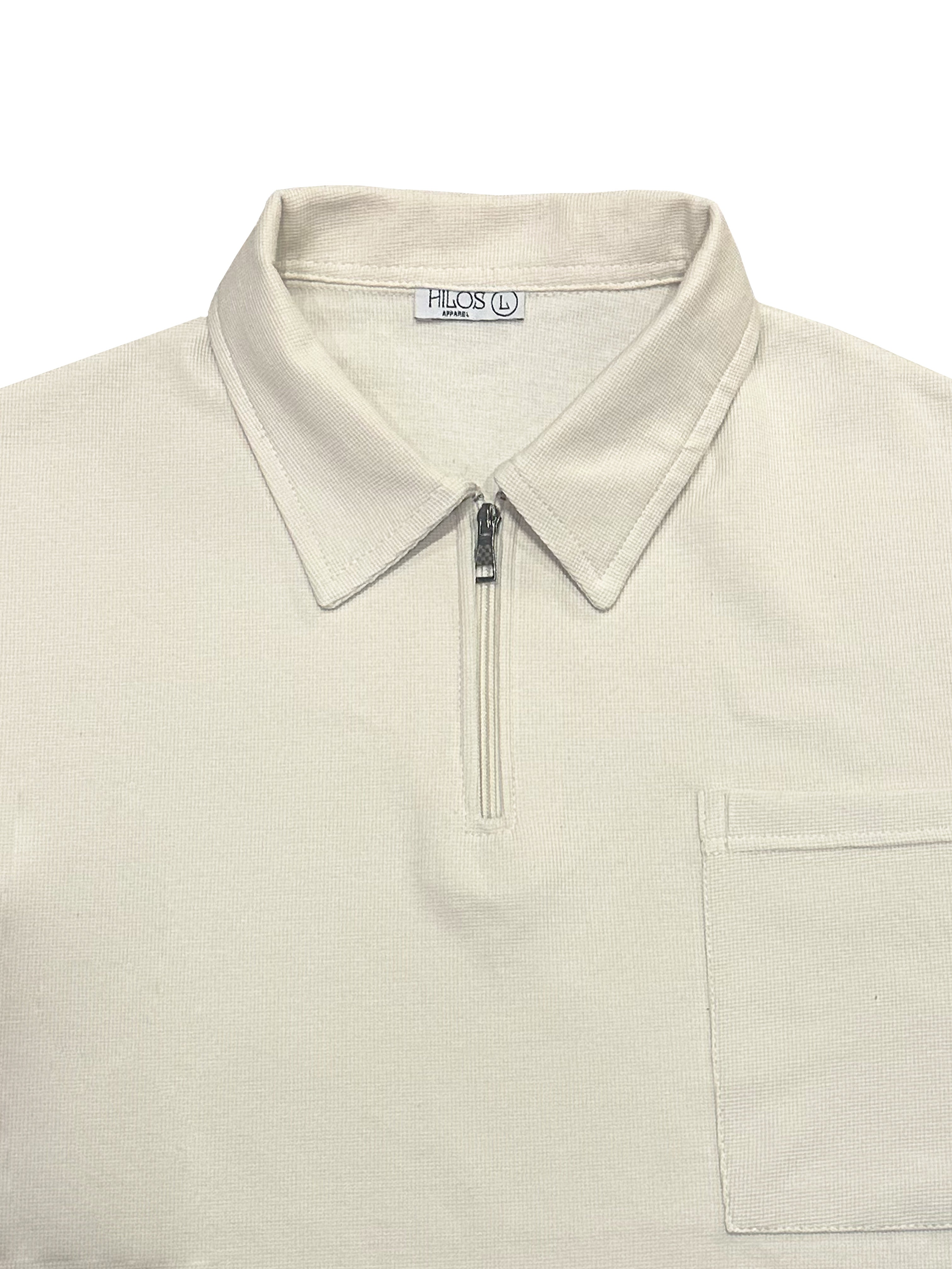 Sudadera Quarter Zip - Beige