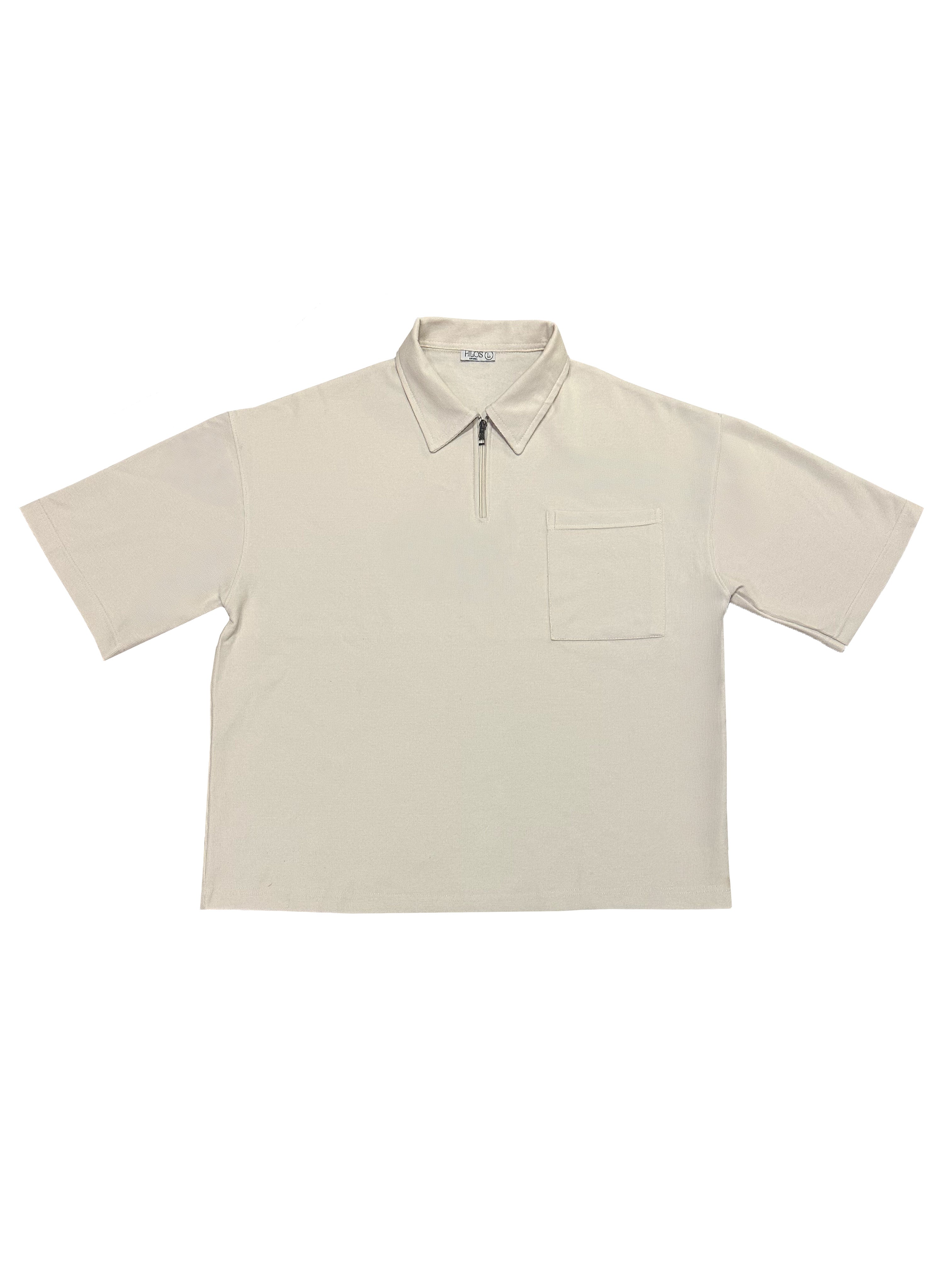 Sudadera Quarter Zip - Beige