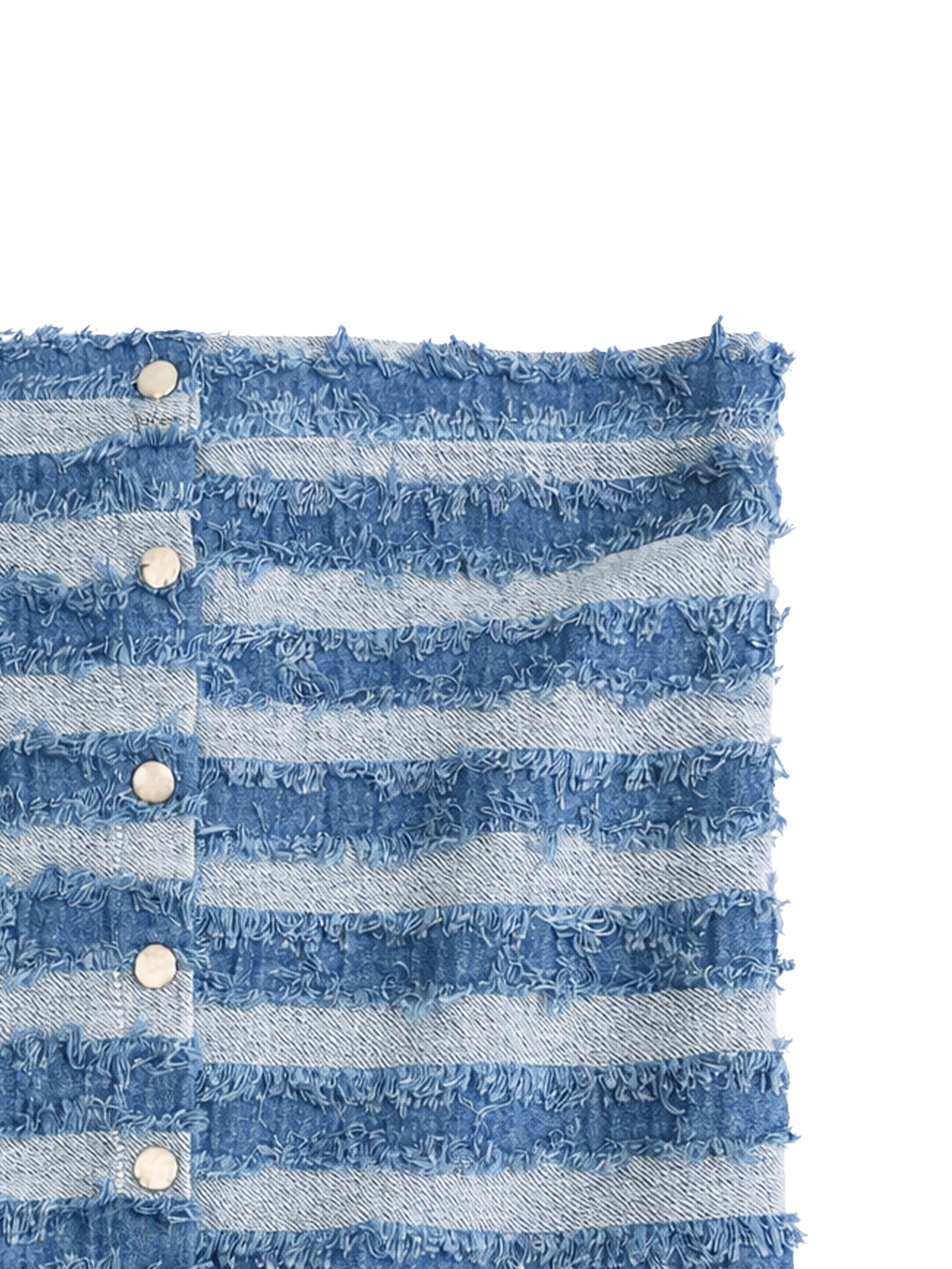 Blusa Strapless Top - Denim