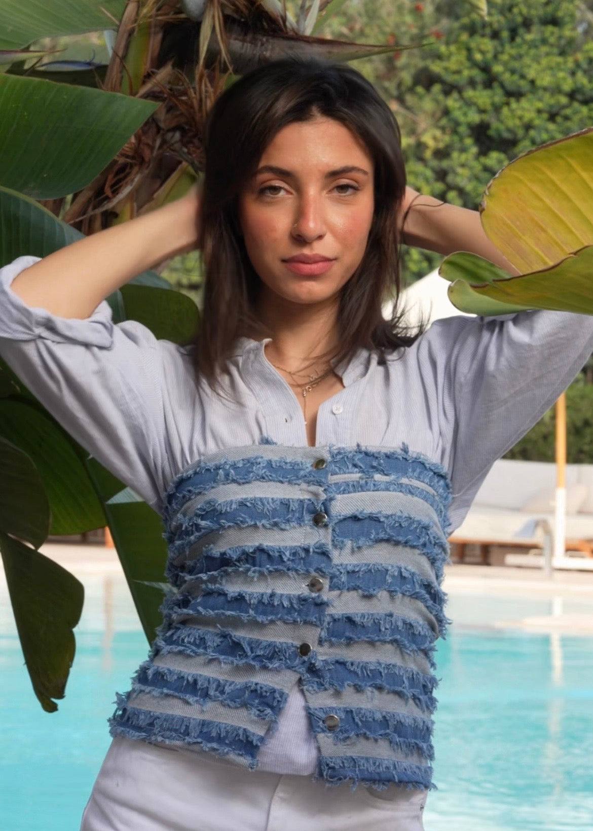 Blusa Strapless Top